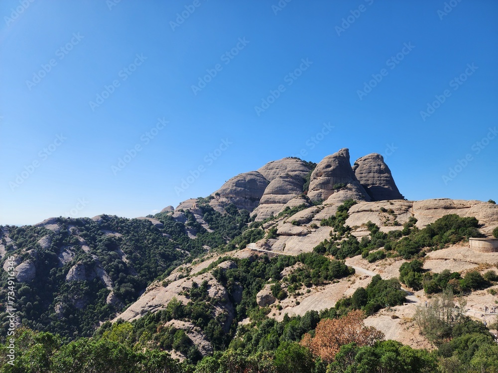 Montserrat view from top landscape