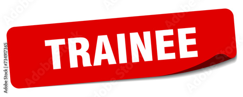 trainee sticker. trainee label