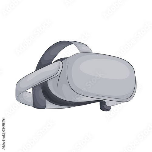 Illustration of virtual reality glasses 