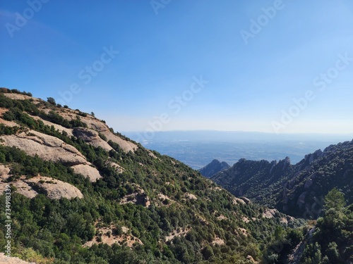 View of the Montserrat mountains
