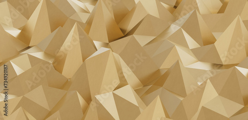 gold polygon geometric abstract background © vegefox.com