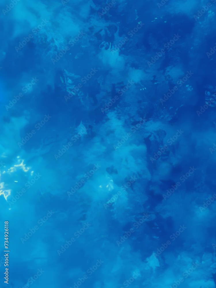 Obraz premium bright blue background with blur for designer wallpapers. place for the text
