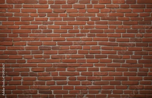 Surface of red brick wall as a background or wallpaper