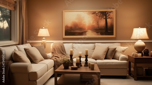 inviting living room cozy © PikePicture