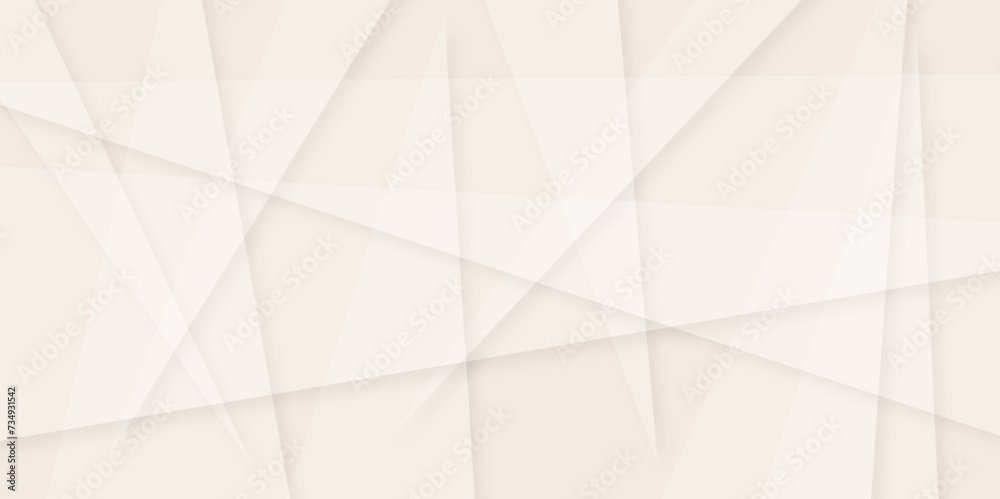 Abstract white and brown line background design. abstract brown on light silver background modern design. Low poly vector illustration. triangle pattern gradient background