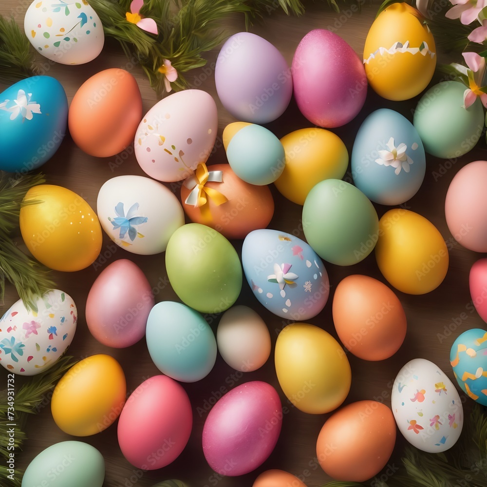 Holiday greeting card with text happy Easter Holiday greeting card with text happy Easter