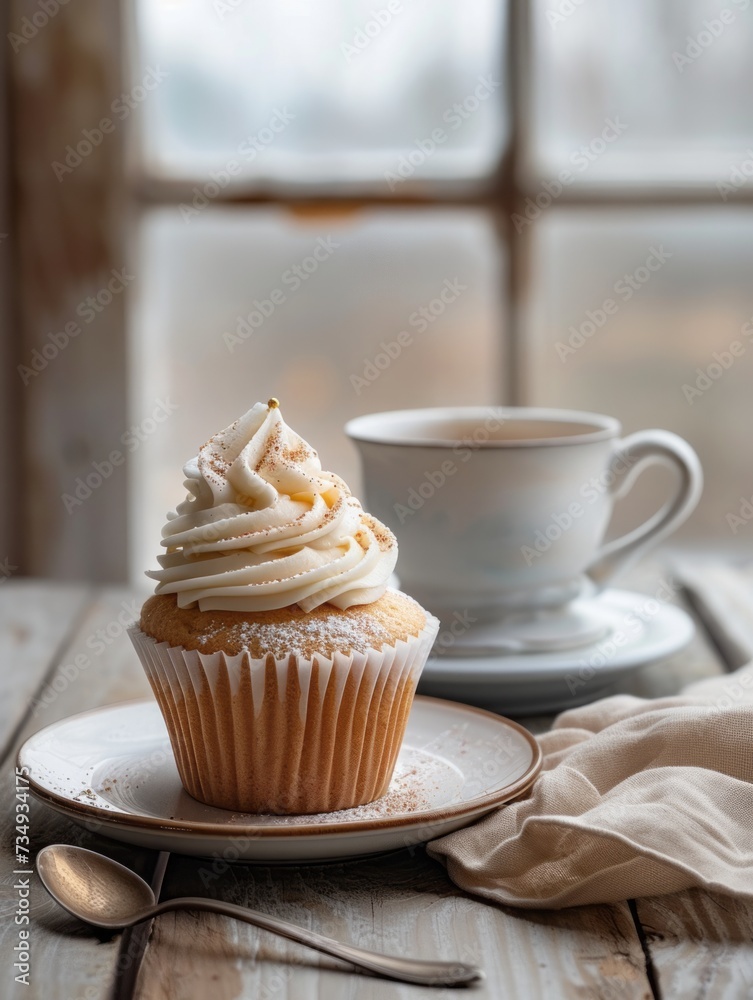 Coffee and muffin. Cake love.