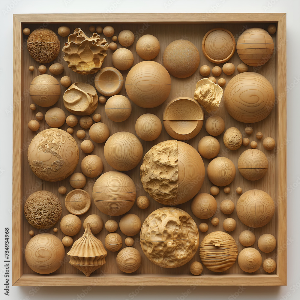 diferent object pattern 3D in wood diferent object pattern 3D in wood