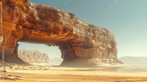 An elephant rock in Saudi Arabia's Al Ula photo