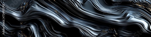 A 3D wall of dark, polished obsidian, with smooth surfaces and razor-sharp lines, giving off an aura of deep mystery.