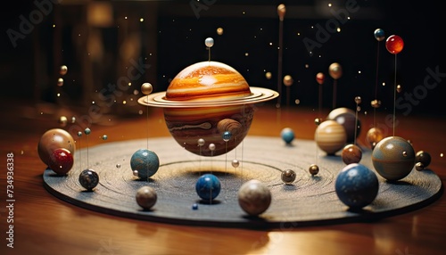 Model of the Solar System on a Table