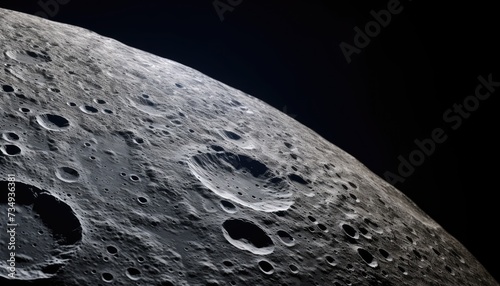 Close-up of the Surface of the Moon photo