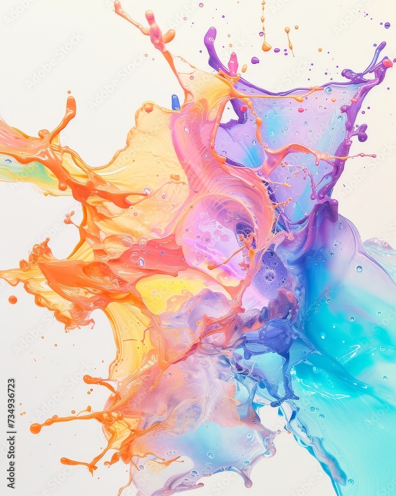 Obraz premium Rainbow Splash