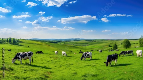 pasture cows grazing © PikePicture
