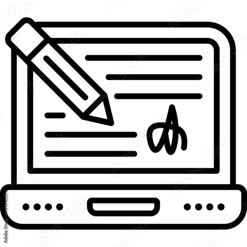 Digital Signature Icon