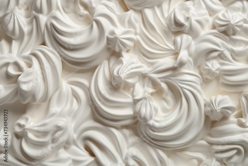 background made of whipped cream. Generative AI