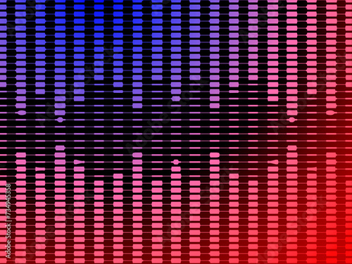 abstract blue and red vertical stripes background. illustration.