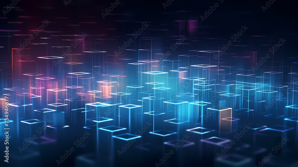 Fototapeta premium Modern digital futuristic abstract background, technology background