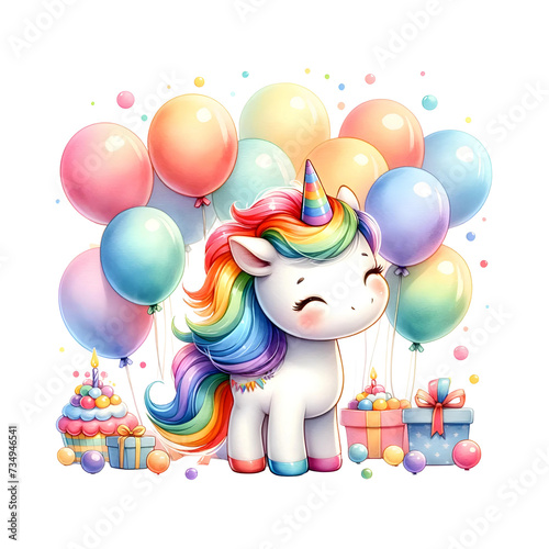 Rainbow Unicorn Birthday Pa...