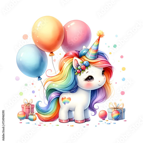 Rainbow Unicorn Birthday Pa...