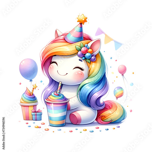 Rainbow Unicorn Birthday Pa...