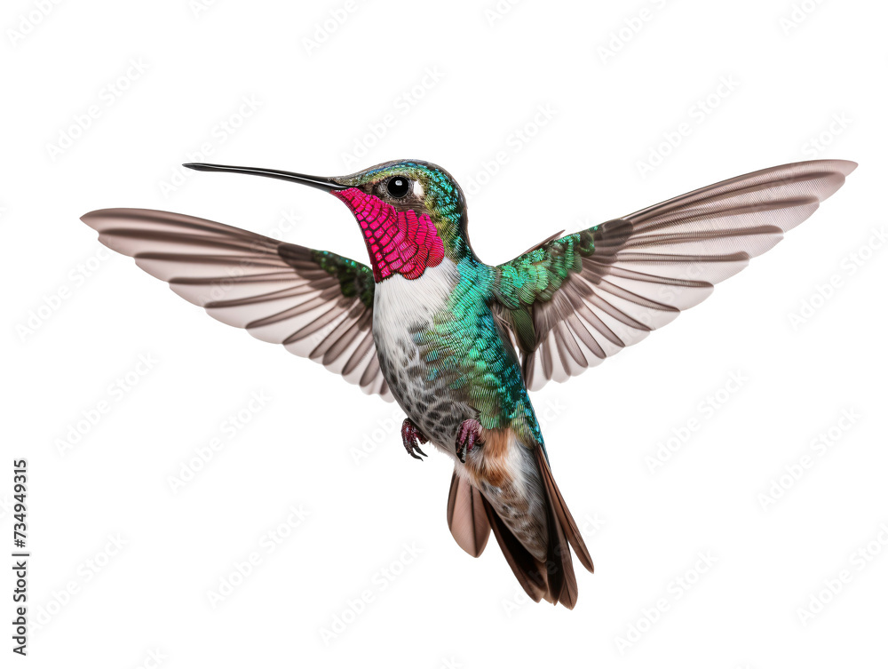 Fototapeta premium a hummingbird flying in the air