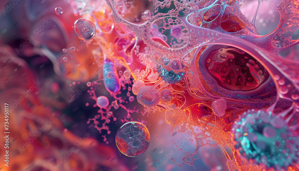 An abstract representation of the future of regenerative medicine illustrating 3D printed organs and tissues interwoven with digital and biological elements highlighting the fusion of technology An abstract representation of the future of regenerative medicine illustrating 3D printed organs and tissues interwoven with digital and biological elements highlighting the fusion of technology