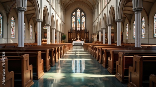 worship empty catholic church