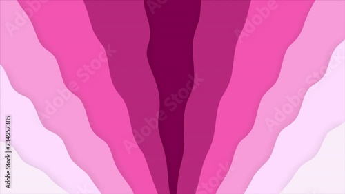 Retro, wavy, groovy, hippie, flat, abstract, cartoon looping sky background, 