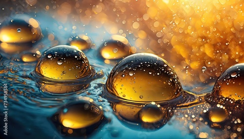 Background of oil drops