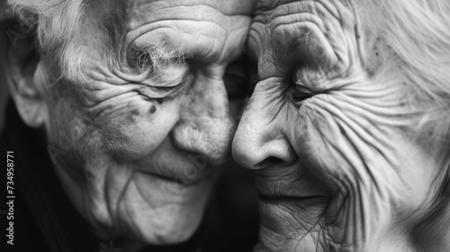 Intimate Moment of an Elderly Couple © romanets_v