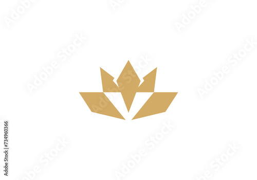jewelry and crown logo, king cannabis luxury symbol icon design