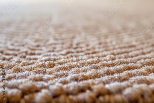 Photo of a carpet with texture up close