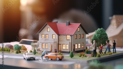 House model and contract agent and customers AI generative