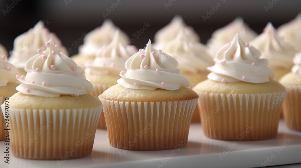 Simpl yet delightful vanilla cupcakes are a perfect AI generative Simpl yet delightful vanilla cupcakes are a perfect AI generative