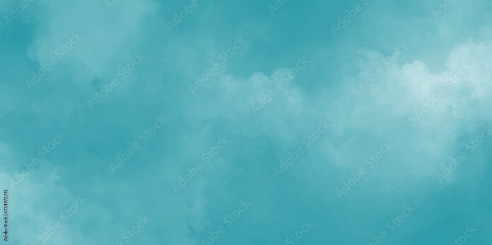 Abstract sky background. Beautiful watercolor sky design with clouds. Painting illustration background . elegant , light colored.