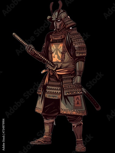 AI guerriero samurai png 02