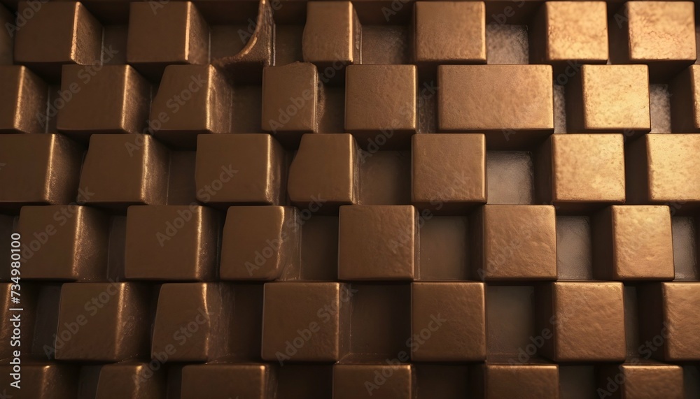 3d squared geomatric pattern bronze slab 3d squared geomatric pattern bronze slab