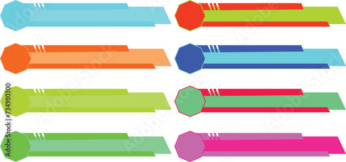 Designed cool lower third-pack in stunning Vector 10 EPS illustration quality. Lower Third for a title, TV news, and news channels. Designed cool lower third-pack Vector in different colors.