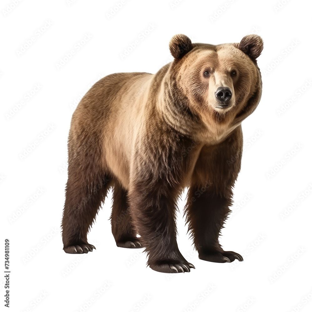 big bear isolated on white. big bear isolated on white.