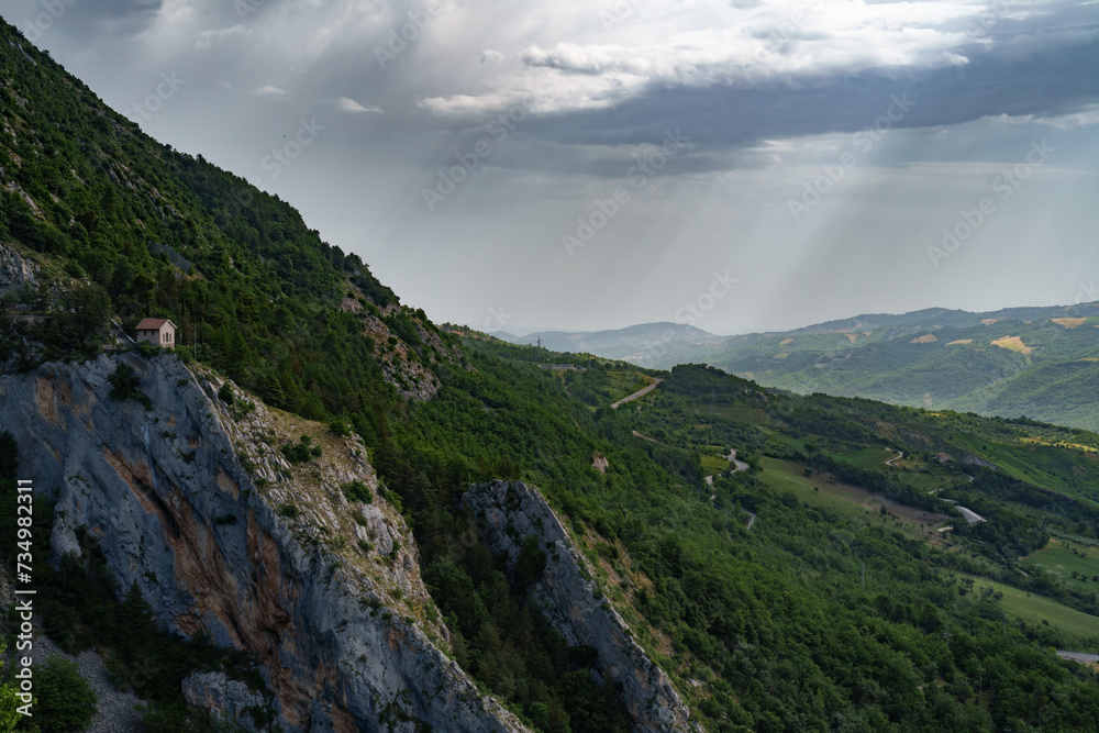 Mountain landscape near Taranta Peligna, Abruzzo, Italy Mountain landscape near Taranta Peligna, Abruzzo, Italy