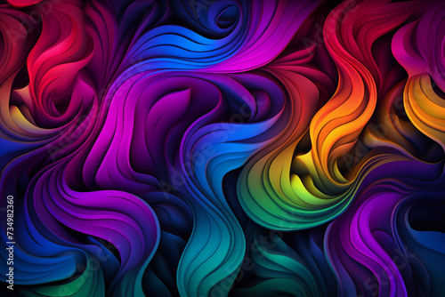 Abstract colorful background with waves