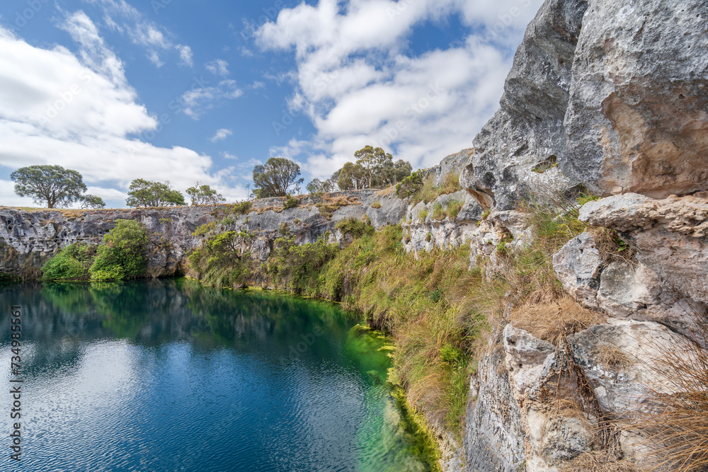 Little Blue Lake in Mount Gambier, South Australia