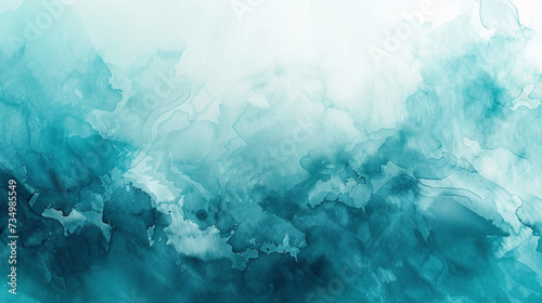 Teal color watercolor texture
