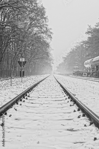 railway in the snow © kol555m