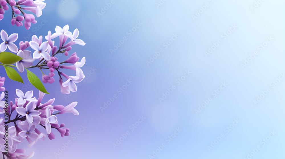 Serene Lilac Elegance: A Tranquil Floral Background