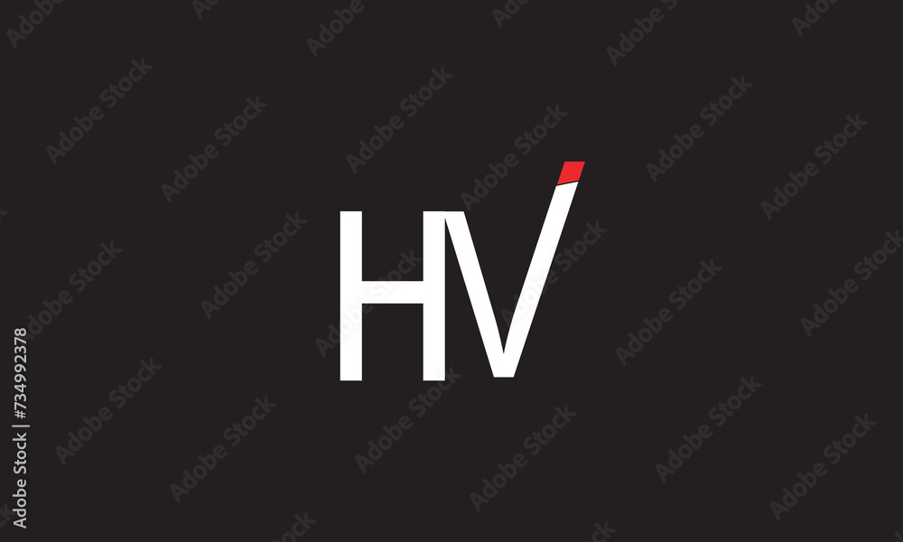 HV, VH , V , H , Abstract Letters Logo Monogram HV, VH , V , H , Abstract Letters Logo Monogram