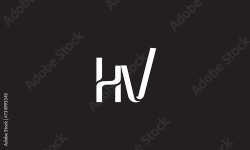 HV  VH   V   H   Abstract Letters Logo Monogram 