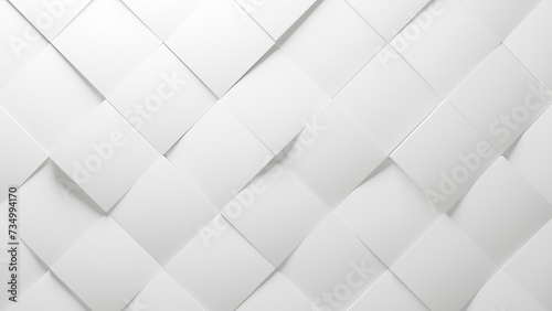 White abstract background with copy space. 3D Illustration © Shokan