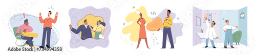 Social relationship vector illustration. Human relationships shape our identity and contribute to personal growth Solidarity among community members creates sense unity and belonging Respect